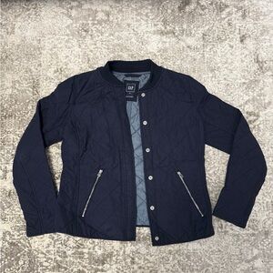 GAP Womens Navy Quilted Jacket